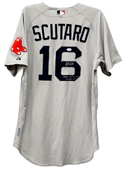 2011 Marco Scutaro Boston Red Sox Signed Game Used Jersey